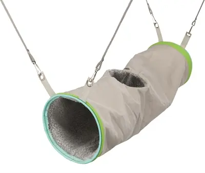 Trixie hangende tunnel voor fretten 45 x 20 x 20 cm – schapenvacht look - Afbeelding 6
