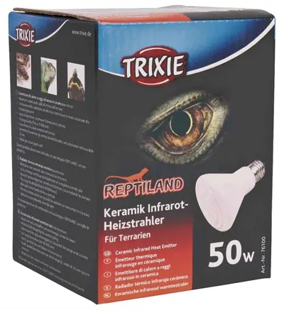 Trixie Reptiland keramische infraroodwarmtestraler 50 W – 7,5 x 7,5 x 10 cm