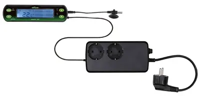 Trixie Reptiland thermostaat digitaal 16 x 4 cm – 2 circuits dag/nacht
