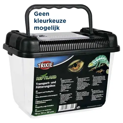 Trixie Reptiland transport- en voederbox 19 x 12 x 14 cm – assorti