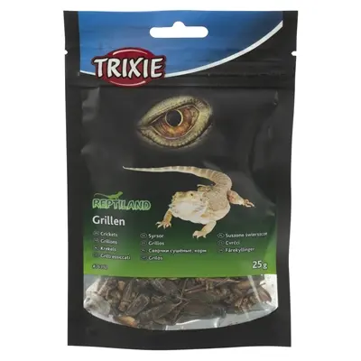 Trixie Reptiland krekels gedroogd 6 x 25 g – eiwitrijk reptielenvoer
