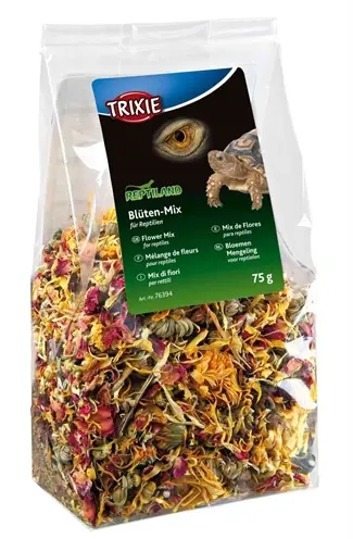 Trixie Reptiland bloesemmix 6 x 75 g – aanvullend mengvoer voor reptielen