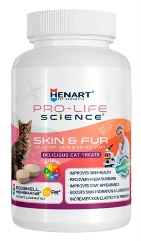 Henart Pro Life Science huid en vacht kat – 125 tabletten