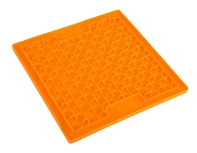 Lickimat Buddy Oranje 20 x 20 cm – likmat voor honden