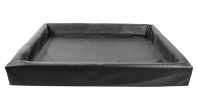 Bia Bed hondenmand Square zwart 100 x 80 x 15 cm – kunstleer, maat 6