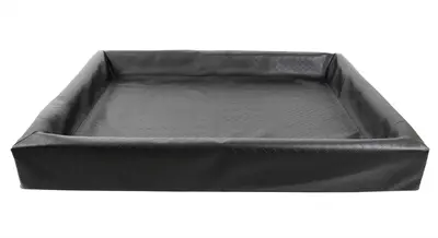 Bia Bed hondenmand Square zwart Bia-7 120 x 100 x 15 cm – kunstleer