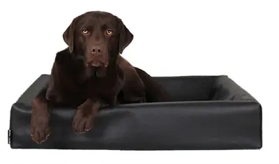 Bia Bed hondenmand Square zwart Bia-7 120 x 100 x 15 cm – kunstleer - Afbeelding 2