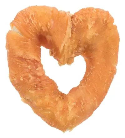 Trixie Denta Fun Chicken Heart 70 g – kauwsnack van runderhuid en kip
