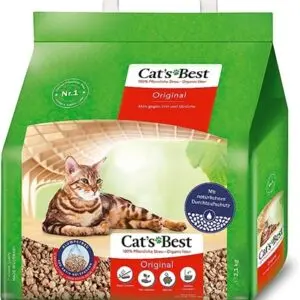 Cat's Best Oko Plus kattenbakvulling plantaardige vezels 10 liter - Afbeelding 4