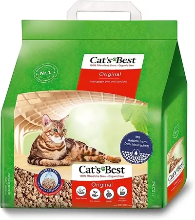 Cat's Best Oko Plus kattenbakvulling plantaardige vezels 10 liter