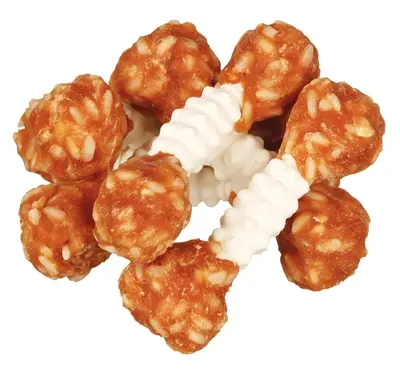 Trixie Denta Fun kauwsnack kip en rijst Dumbells 100 g