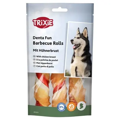 Trixie Denta Fun kauwrol barbecue kip 12 cm – 105 g