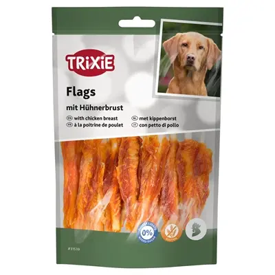 Trixie Premio Chicken Flags 100 g – kauwhuid met kippenborst