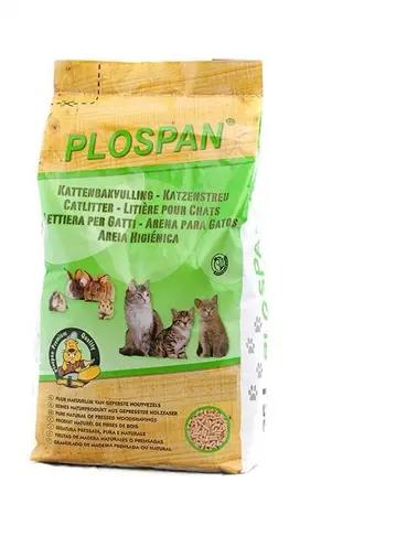 Plospan houtkorrels kattenbakvulling 20 liter (11 kg)
