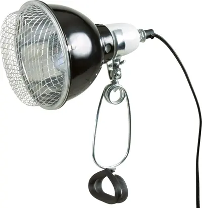 Trixie Reptiland reflector klemlamp 14 x 17 cm – met draadbeschermkap