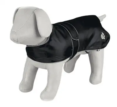 Trixie hondenjas Orleans zwart 70 cm – waterafstotend nylon, fleece voering