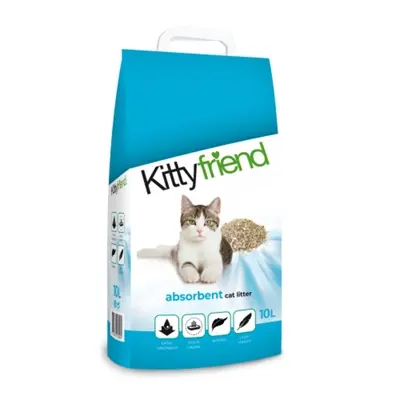 Kitty Friend Absorbents kattenbakvulling kleikorrels 10 liter