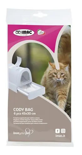Imac kattenbakzak Cody voor Zuma 50 x 36 x 10 cm – set van 6 stuks