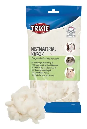 Trixie nestmateriaal kapok 40 g – zacht, verteerbaar en stofvrij