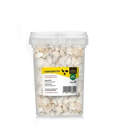 Utopia pompoenpitten 200 g – natuurlijke snack voor knaagdieren en vogels