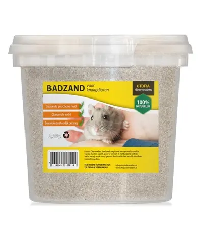 Utopia badzand 2,3 kg – natuurlijk badzand voor hamsters en gerbils