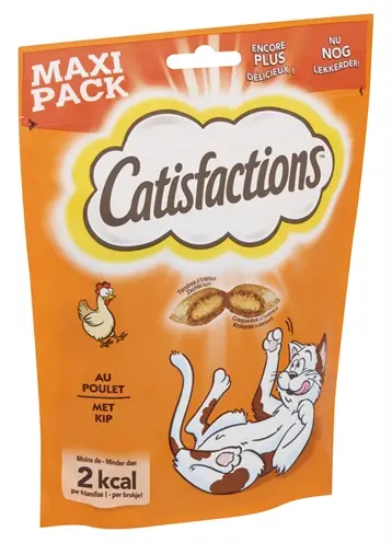 Catisfactions kattensnack kip 180 g – krokant met zachte vulling