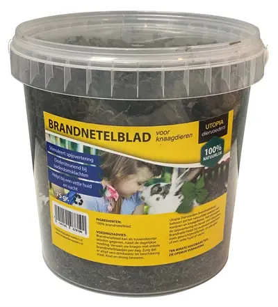 Utopia brandnetelblad 75 g – aanvullend diervoeder voor knaagdieren