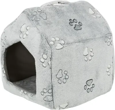 Trixie hondenmand en kattenmand huis Nando lichtgrijs 40 x 40 x 45 cm - Afbeelding 2