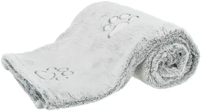 Trixie hondendeken Nando softfleece lichtgrijs 100 x 70 cm