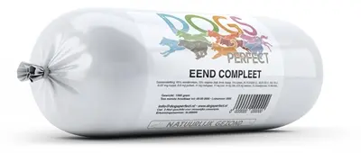 Dogs Perfect eend compleet hondenvoer 1000 g – diepgevroren