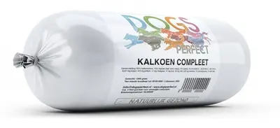 Dogs Perfect kalkoen compleet hondenvoer 1000 g – diepgevroren
