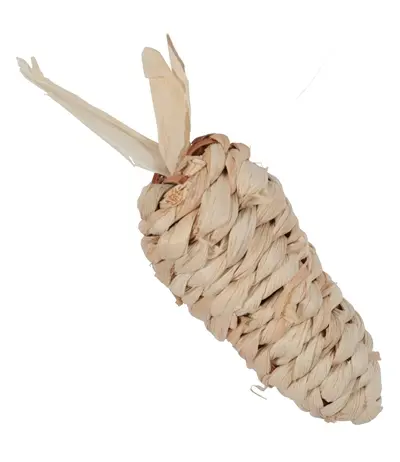 Zolux Ehop knaagspeelgoed wortel maisblad 12 cm – natuurlijke vezels