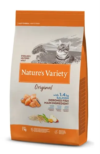 Nature's Variety kattenvoer Original Sterilized zalm 7 kg – graanvrij