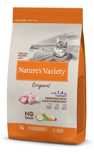 Natures Variety kattenvoer Original Sterilized Kalkoen 7 kg – graanvrij