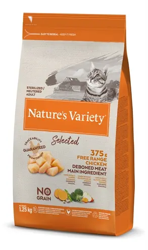 Natures Variety kattenvoer Sterilized Scharrelkip 1,25 kg