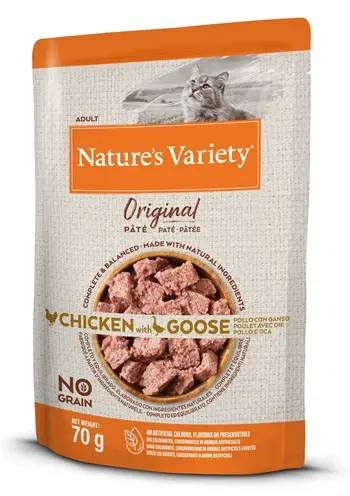 Nature's Variety natvoer kat Original kip en gans 12 x 70 g