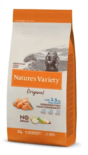 Nature's Variety hondenvoer Medium/Maxi zalm 12 kg – graanvrij