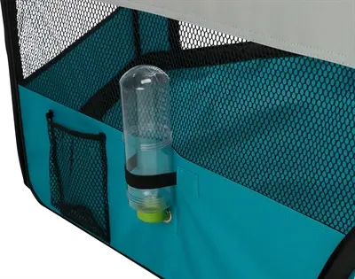 Trixie Indoor ren voor knaagdieren turquoise/grijs 150 x 65 cm – opvouwbaar - Afbeelding 7
