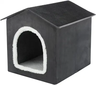 Trixie hondenhuis Livia grijs/wit 50 x 50 x 54 cm – inklapbaar