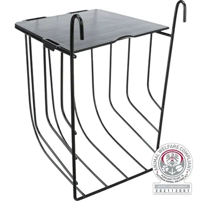 Trixie hooiruif hangend met deksel 13 x 12 x 18 cm – metaal