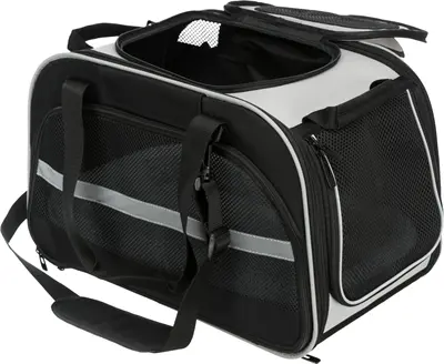 Trixie kattentas Valery zwart/grijs 49 x 29 x 31 cm – draagtas, schuilplek - Afbeelding 4