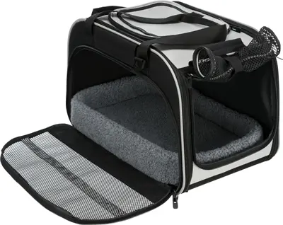 Trixie kattentas Valery zwart/grijs 49 x 29 x 31 cm – draagtas, schuilplek - Afbeelding 8