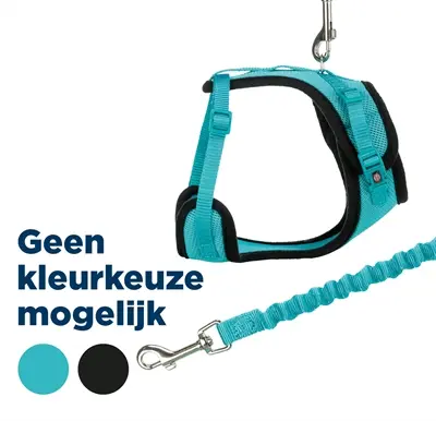 Trixie kattentuig mesh Y-vorm met elastische riem assorti 36-60 x 100 cm