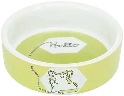 Trixie voerbak keramiek Strip hamster 8 cm – assorti - Afbeelding 2