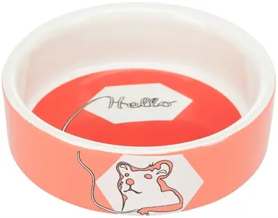 Trixie voerbak keramiek Strip hamster 8 cm – assorti - Afbeelding 4