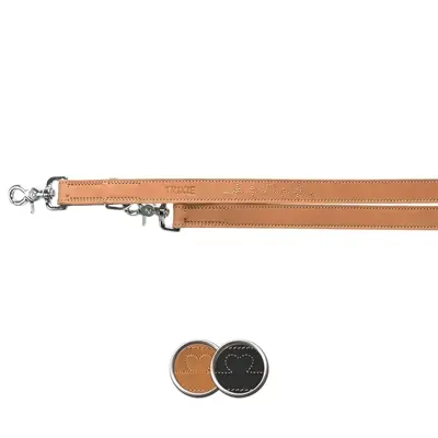 Trixie Rustic vetleren riem Heartbeat bruin 200 x 2,5 cm – verstelbaar - Afbeelding 5