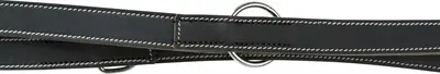 Trixie Rustic vetleren riem Heartbeat zwart 200 x 2 cm – verstelbaar - Afbeelding 3