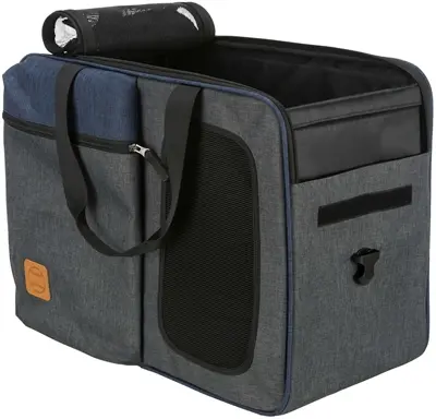 Trixie hondentas en rugzak Tara 2-in-1 grijs-blauw 50 x 25 x 38 cm - Afbeelding 2