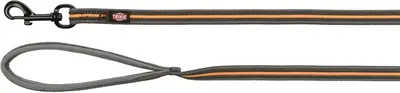 Trixie Fusion sleeplijn grafietgrijs 10 m x 17 mm – rubber, slipvast - Afbeelding 3
