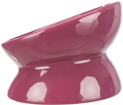 Trixie verhoogde voerbak kat keramiek bordeaux-bes 13 cm – 4 stuks - Afbeelding 3